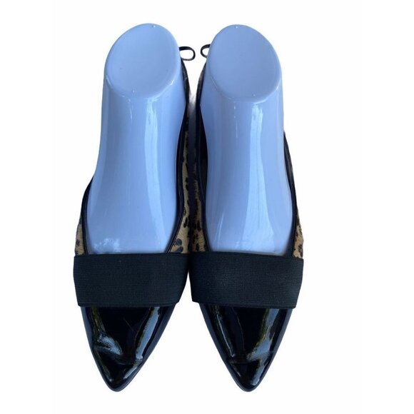 Slip On Flats Printed Calf Hair Shoes 8 - Picture 2 of 12